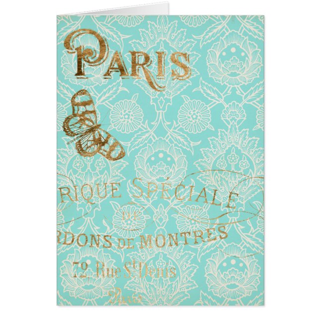 Vintage Paris Gold Design (Front)