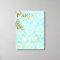 Vintage Paris Gold Design