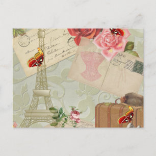 Vintage Paris Graphics Postcard