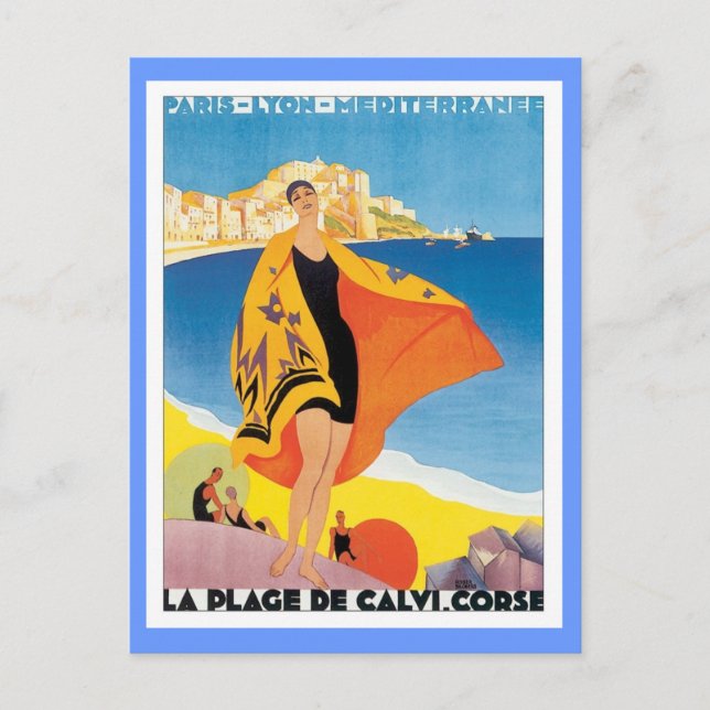 Vintage Paris Lyon Mediterranee Postcard (Front)