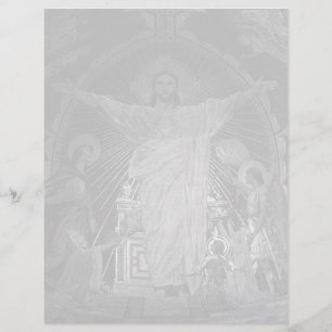 Vintage Paris Main mosaic Sacred Heart jesus