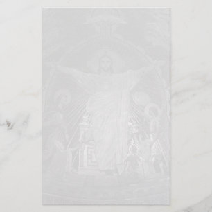 Vintage Paris Main mosaic Sacred Heart jesus Stationery