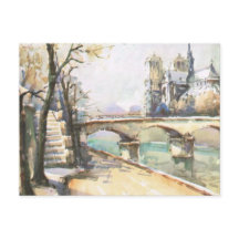 Vintage Paris, Notre Dame, La Seine