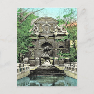Vintage Paris, Paris Jardins de Luxembourg Postcard