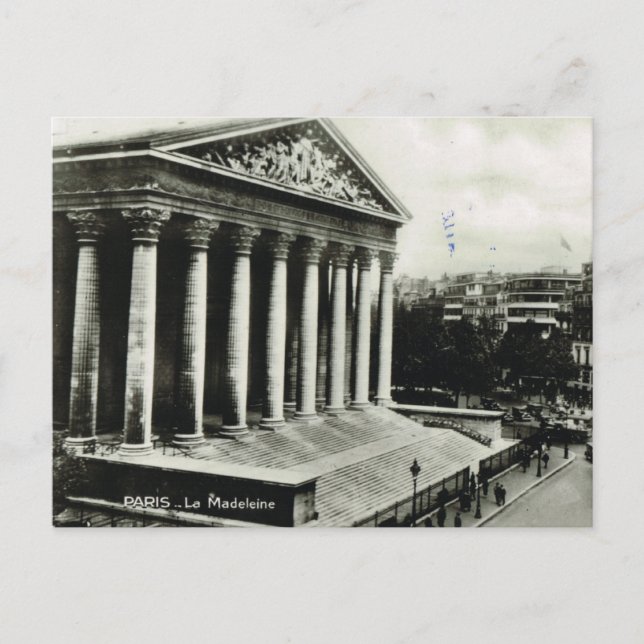 Vintage Paris, Paris, La Madeleine Postcard (Front)