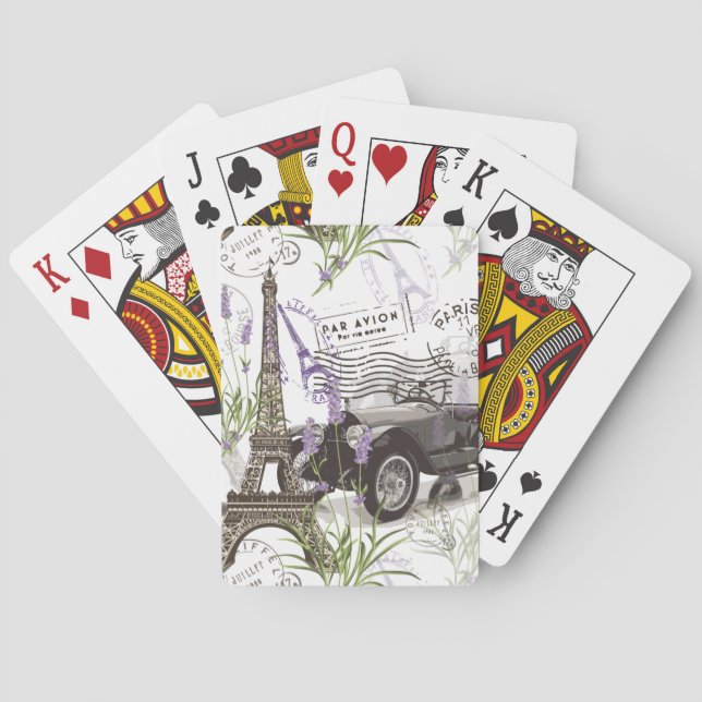 Vintage Paris Playing Cards (Back)