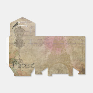 Vintage Paris Shabby Chic Wedding Party Favour Favour Box