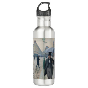 Vintage Paris Street on a Rainy Day 710 Ml Water Bottle