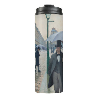 Vintage Paris Street on a Rainy Day Thermal Tumbler