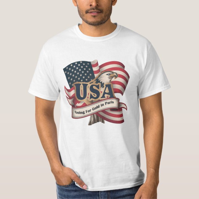 Vintage Paris Summer Olympics T-shirt (Front)