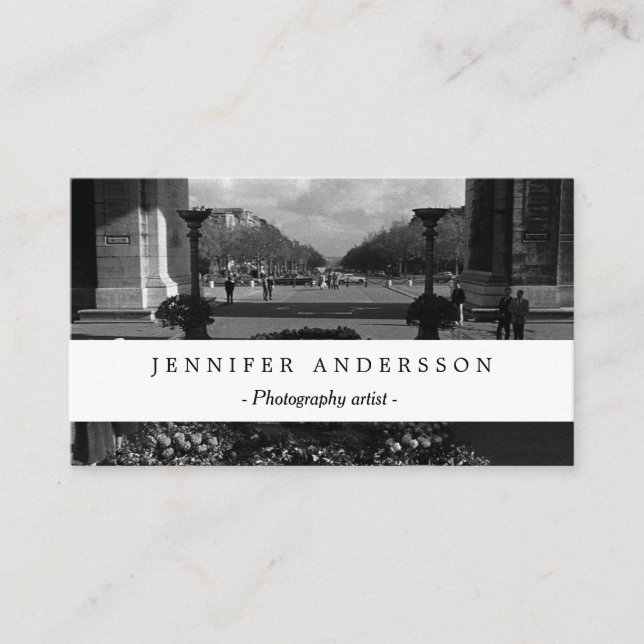 Vintage Paris Triumphal arch Unknown soldier Business Card (Front)