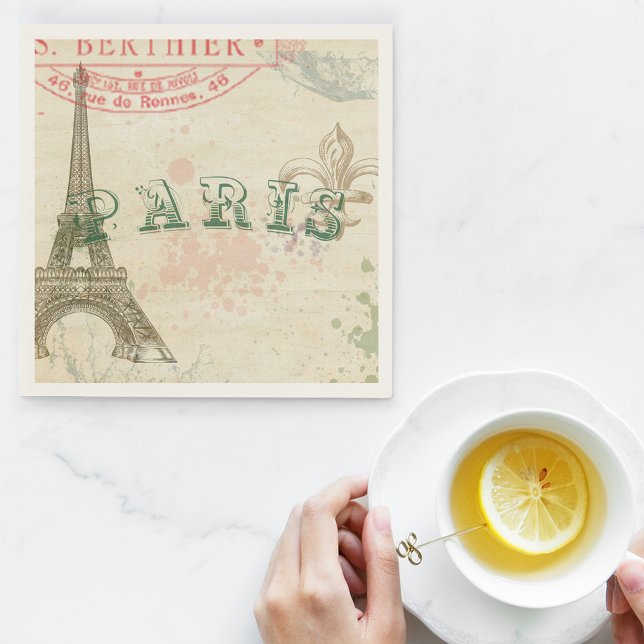 Vintage Parisian Party Napkin (Creator Uploaded)