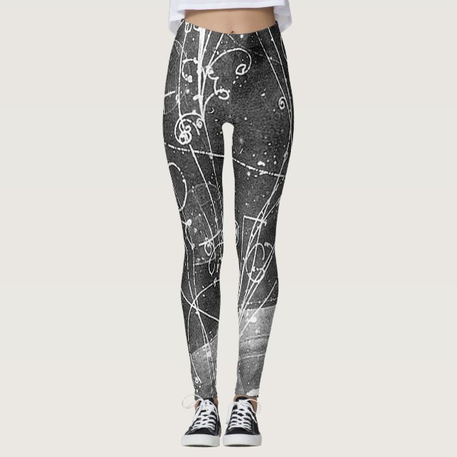 Vintage Particle Physics Leggings (Front)