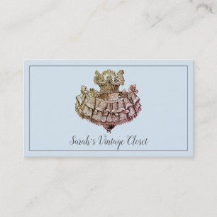 Vintage Party Dress Vintage Clothing Shop Business Card