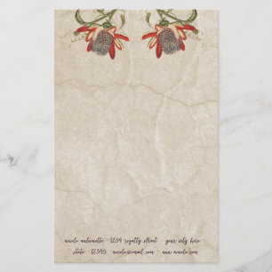 Vintage Passion Flower Stationery
