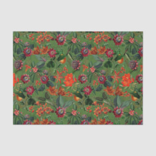Vintage Passionflowers Jungle Tissue Paper