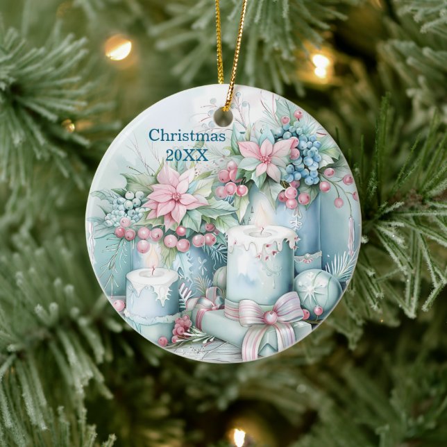 Vintage Pastel Christmas Ornament (Tree)