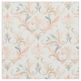 Vintage Pastel Classic Ornate Damask MH26 Fabric