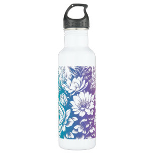 Vintage Pastel Colourful Floral Design 710 Ml Water Bottle