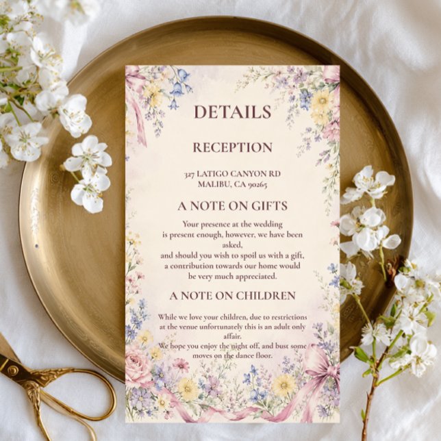Vintage Pastel Floral Enclosure Card (Creator Uploaded)