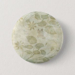 Vintage Pastel Floral Wedding 6 Cm Round Badge