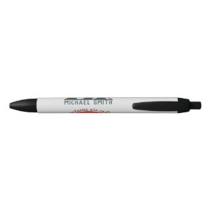 Vintage pastel mountains are calling monogram grey black ink pen
