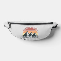 Vintage pastel mountains are calling monogram grey