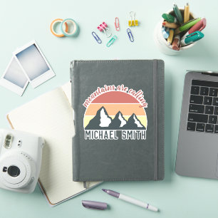 Vintage pastels mountains are calling monogram