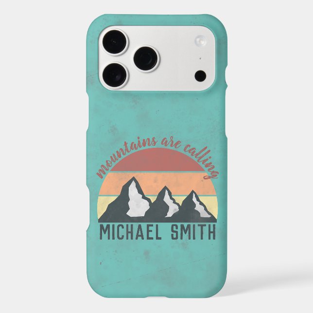 Vintage pastels mountains are calling monogram (Back)