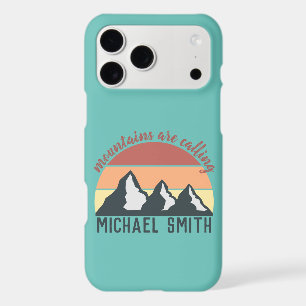 Vintage pastels mountains are calling monogram sky