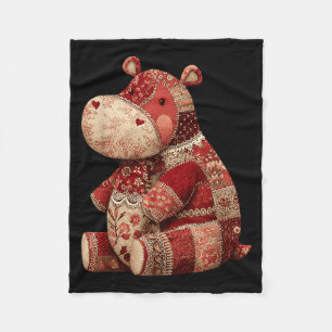 Vintage Patchwork Hip Cute Boho Nursery  Fleece Blanket