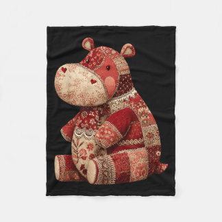 Vintage Patchwork Hip Cute Boho Nursery  Fleece Blanket