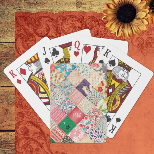Vintage Patchwork Print Playing Cards (Creator Uploaded)