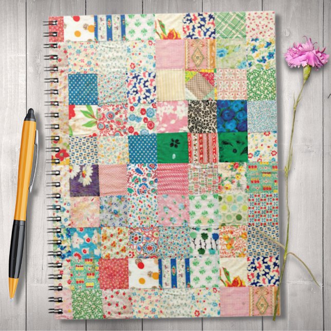 Vintage Patchwork Print Quilt Notebook (Creator Uploaded)