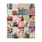 Vintage Patchwork Quilt Pattern Photo