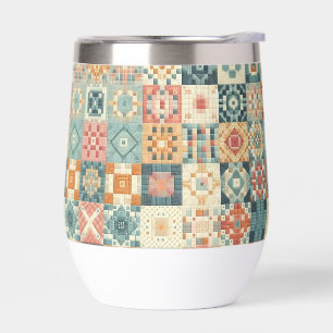 Vintage, patchwork quilted look