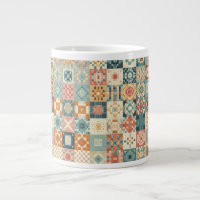 Vintage, patchwork quilted look