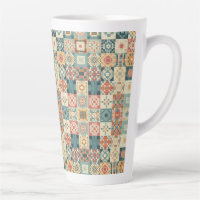 Vintage, patchwork quilted look