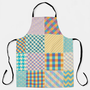 Vintage Patchwork: Textile Seamless Background Apron