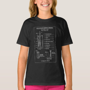 Vintage Patent Cell Phone blueprint T-Shirt