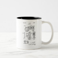 Vintage Patent Print 1957 Toy Farm Tractor