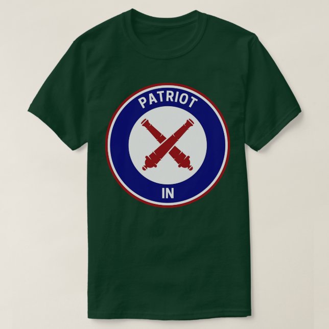 Vintage Patriot Indiana  T-Shirt (Design Front)