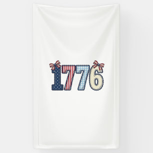 Vintage Patriotic 1776 Ribbon Shirt Design_1 Banner