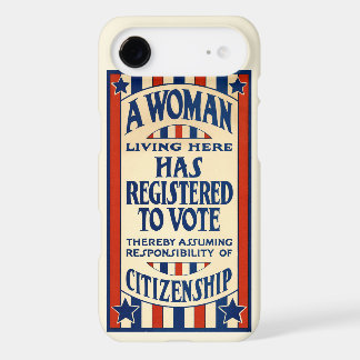 Vintage Patriotic, A Woman is Registered to VOTE