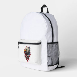Vintage Patriotic American Eagle 4th of July Printed Backpack