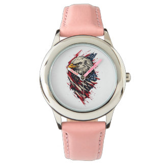 Vintage Patriotic American Eagle 4th of July Watch