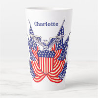 Vintage Patriotic American Flag, Fourth of July