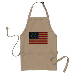 Vintage Patriotic American Flag Standard Apron