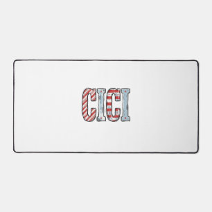 Vintage Patriotic CICI Name Vector Shirt Design_1 Desk Mat