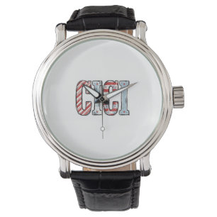 Vintage Patriotic CICI Name Vector Shirt Design_1 Watch